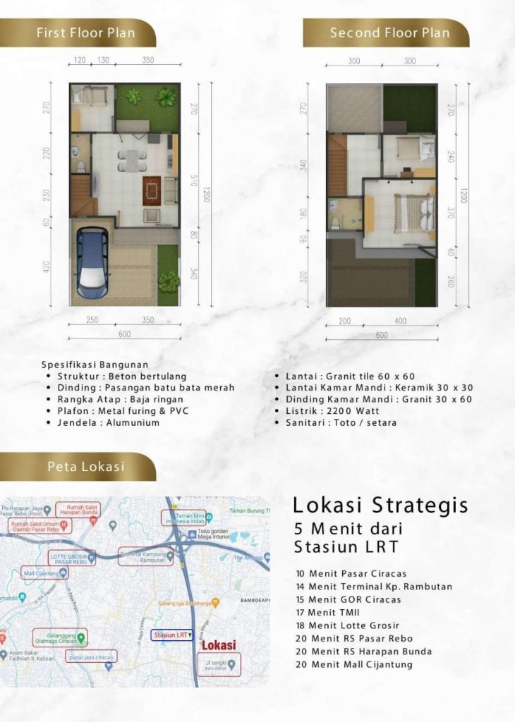 Tipe 77 dan Lokasi Mahkota Residence Cipayung