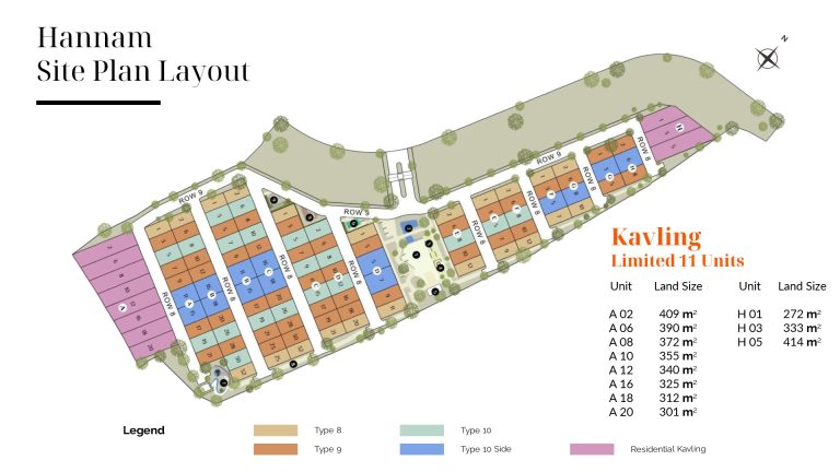 Siteplan Cluster Hannam Shila Sawangan